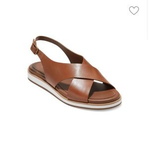 Cole Haan cross band leather slingback sandal